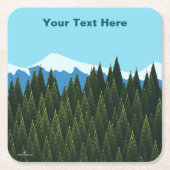 Fractal Forest Kartonnen Onderzetters (Voorkant)