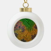 Fractal Forest Keramische Bal Ornament (Voorkant)