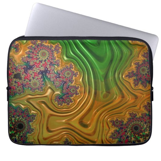 Fractal Forest Laptop Sleeve (Voorkant)