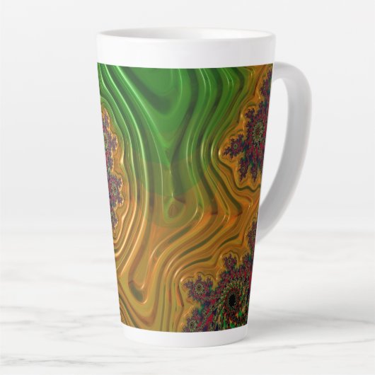 Fractal Forest Latte Mok (Rechterhoek)
