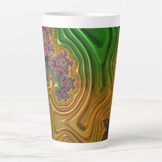 Fractal Forest Latte Mok (Voorkant)