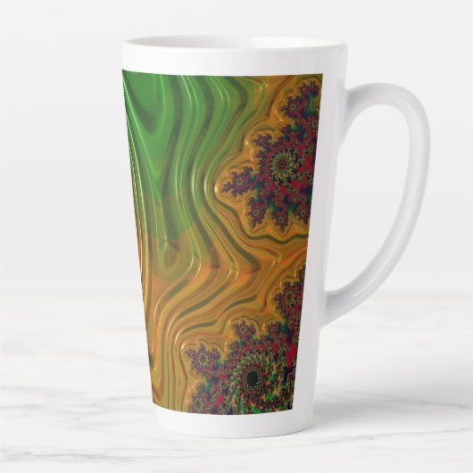 Fractal Forest Latte Mok (Rechts)