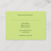 Fractal Forest Mini Birthday-uitvindingen Visitekaartje (Achterkant)