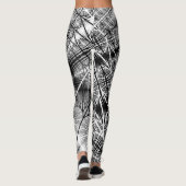 Fractal Forest Mystical Transparent Spiral Pattern Leggings (Achterkant)