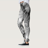Fractal Forest Mystical Transparent Spiral Pattern Leggings (Links)