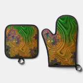 Fractal Forest Ovenwant & Pannenlap Set (Voorkant)