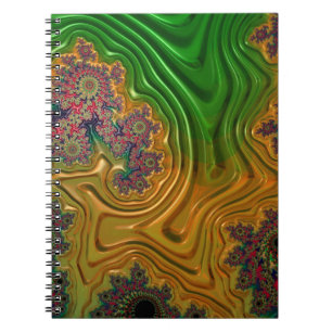 Fractal Forest Spiral Notitieboek