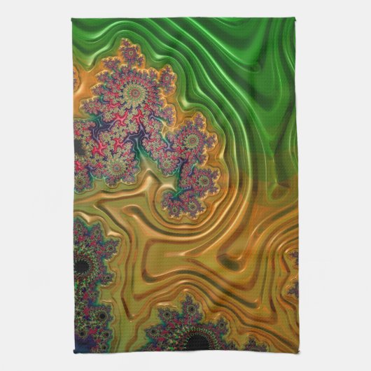 Fractal Forest Theedoek (Verticaal)