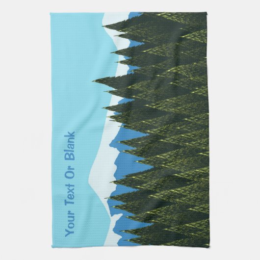 Fractal Forest Theedoek (Verticaal)