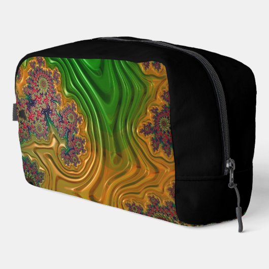 Fractal Forest Zipper Bag Toilettasje (Rechterhoek)