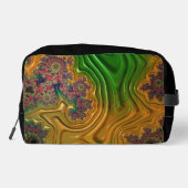 Fractal Forest Zipper Bag Toilettasje (Achterkant)