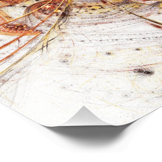 Fractal Foto: Fiery Temperament Foto Afdruk (Hoek)