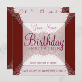 Fractal Framezia 2010-01 Uitnodiging (Voorkant / Achterkant)