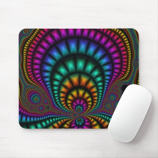 Fractal Funhouse Mousepad Muismat (Met muis)