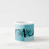 Fractal Garden azure Espresso Kop (Voorkant)