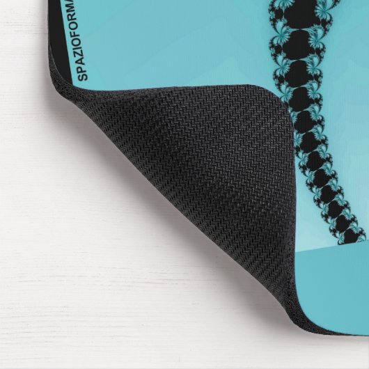 Fractal Garden azure Muismat (Hoek)