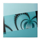 Fractal Garden azure Tegeltje (Voorkant)