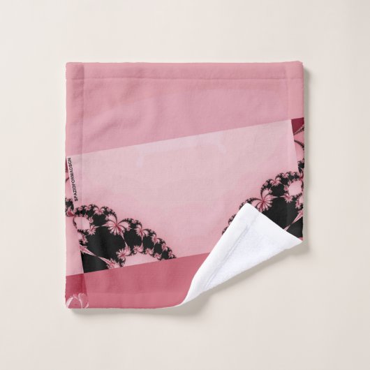 Fractal Garden creamy Bad Handdoek (Wasdoekje)