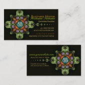 Fractal Garden Cross met Logo Visitekaartjes (Voorkant / Achterkant)
