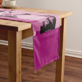 Fractal Garden gray & thulian A Lange Tafelloper (Voorbeeld)