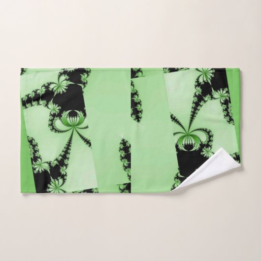 Fractal Garden green Bad Handdoek (Handdoek)