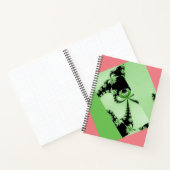 Fractal Garden green & creamy Notitieboek (Binnen)