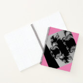 Fractal Garden grijs en thulian Notitieboek (Binnen)