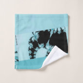 Fractal Garden lagune Bad Handdoek (Wasdoekje)
