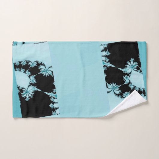 Fractal Garden lagune Bad Handdoek (Handdoek)