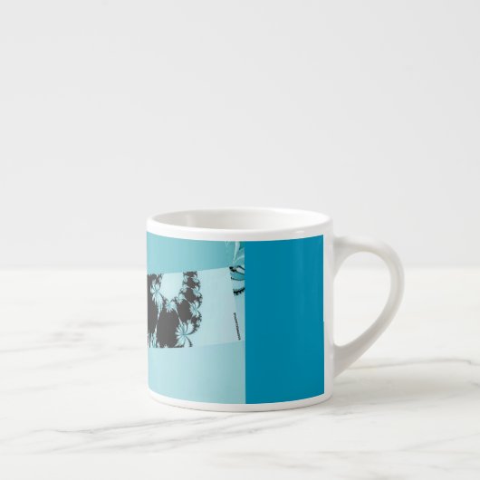 Fractal Garden lagune Espresso Kop (Rechts)