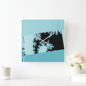 Fractal Garden lagune Vierkante Klok (Huis)