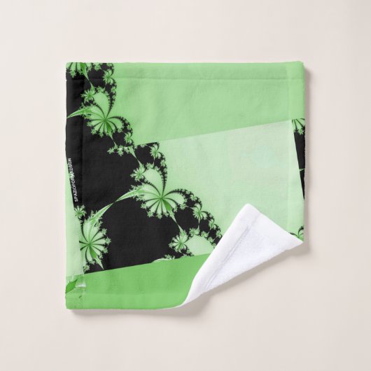 Fractal Garden limoen Bath Towel Set Bad Handdoek (Wasdoekje)