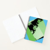 Fractal Garden limoen & lagune Notitieboek (Binnen)