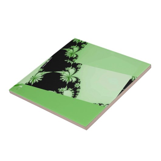 Fractal Garden limoen Tegeltje (Zijkant)