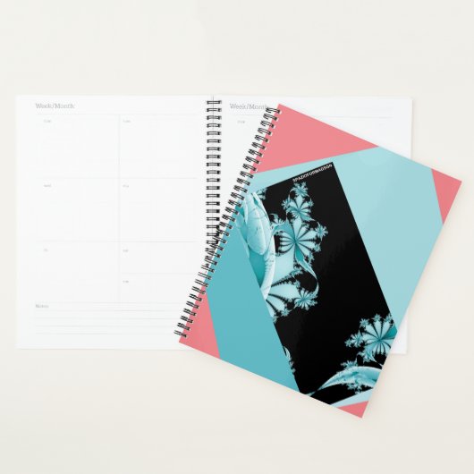 Fractal Garden lucht & roos Planner (Display)