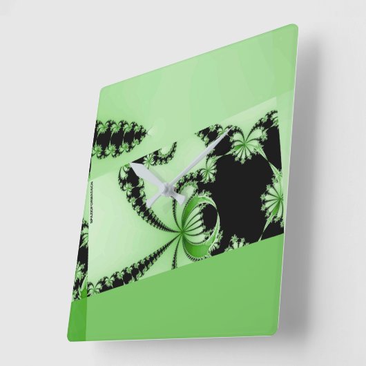 Fractal Garden mantis Vierkante Klok (Hoek)