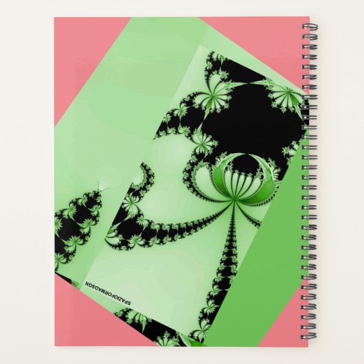 Fractal Garden orchid & mantis Planner (Achterkant)