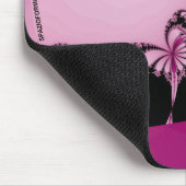 Fractal Garden pink Muismat (Hoek)