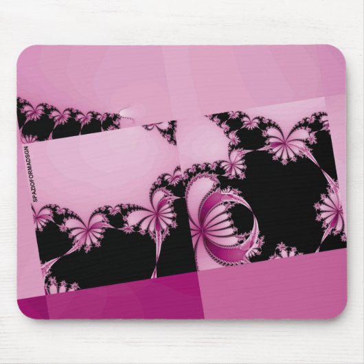 Fractal Garden pink Muismat (Voorkant)