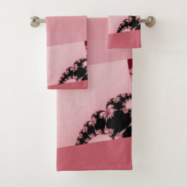 Fractal Garden romig Bad Handdoek