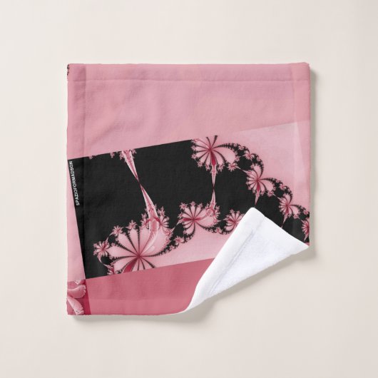 Fractal Garden roos Bad Handdoek (Wasdoekje)