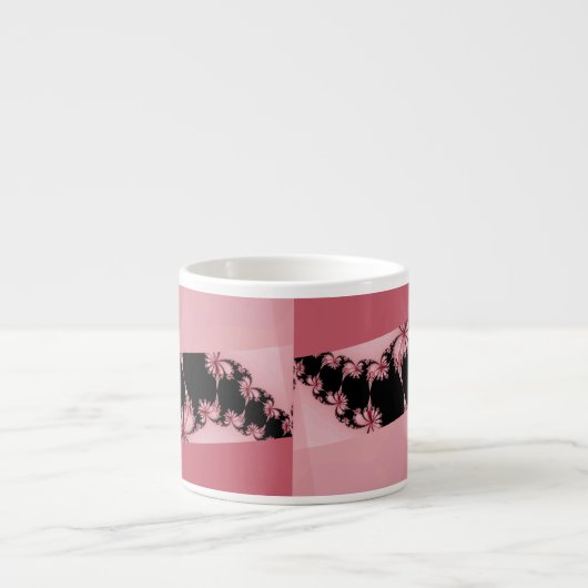 Fractal Garden roos Espresso Kop (Voorkant)