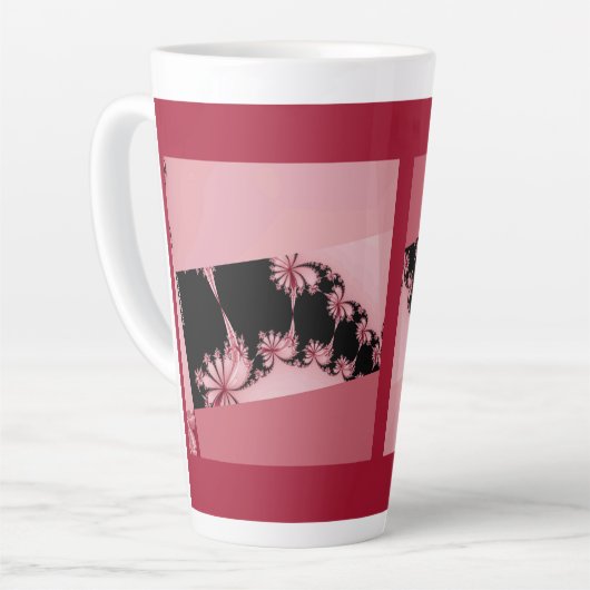 Fractal garden roos Latte Mok (Linkerhoek)