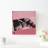 Fractal Garden roos Vierkante Klok (Huis)