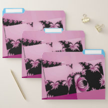 Fractal Garden roze & azure