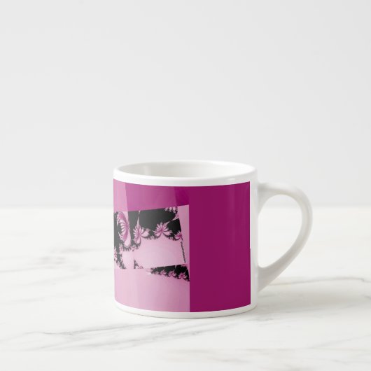 Fractal Garden roze Espresso Kop (Rechts)