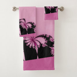 Fractal Garden rozenwater Handdoek