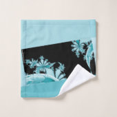 Fractal Garden sky Bad Handdoek (Wasdoekje)