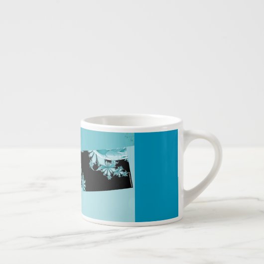 Fractal Garden sky Espresso Kop (Rechts)