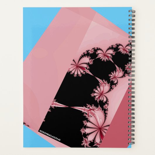 Fractal Garden sky & roos Planner (Achterkant)